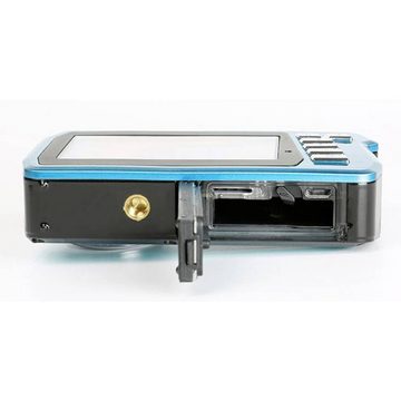 Aquapix W3048-I "Edge" Iceblue Unterwasserkamera Kompaktkamera (Unterwasserkamera, Frontdisplay)