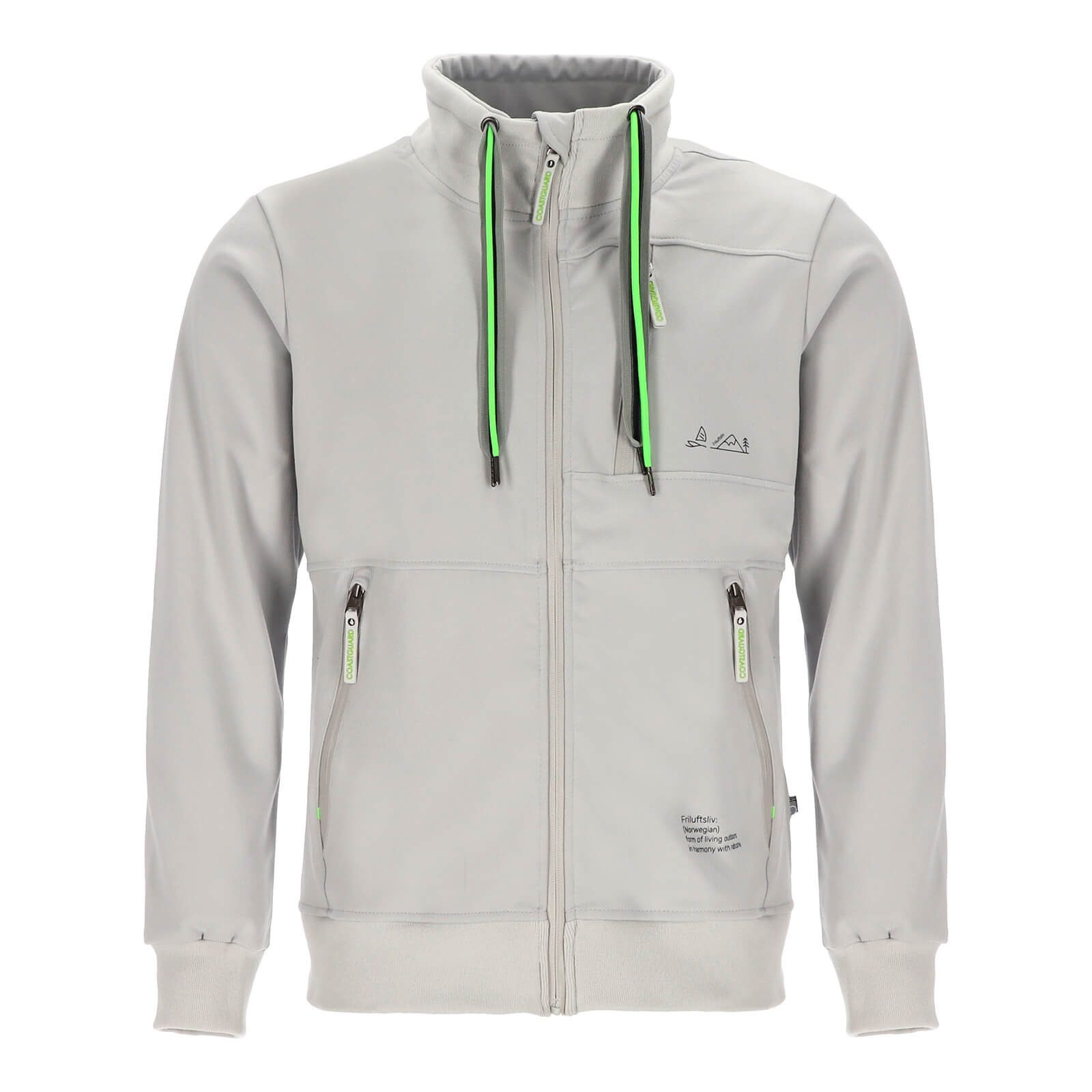 Coastguard Sweatjacke Herren Jacke mit Kordelband-Stehkragen & wasserdichte günstig online kaufen