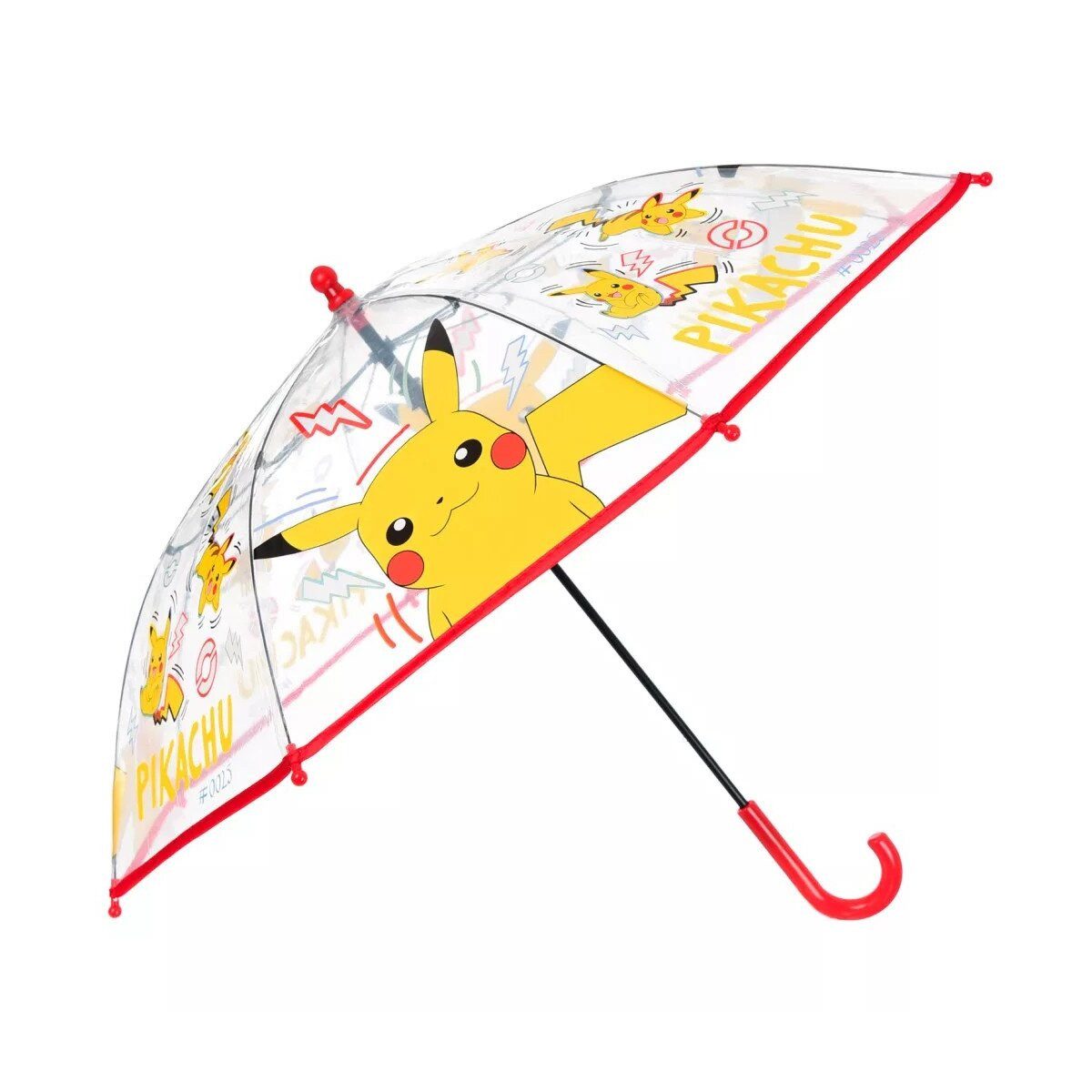 POKÉMON Stockregenschirm Pokémon Thunder Kinder transparenter Regenschirm Ø72 cm