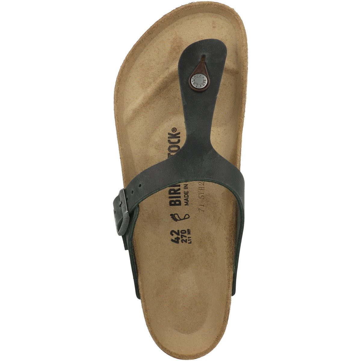 Birkenstock Gizeh geöltes Nubukleder normal Unisex Erwachsene Zehentrenner Sandalen, Sandaletten, Sommerschuhe, Badeschuhe, Zehentrenner