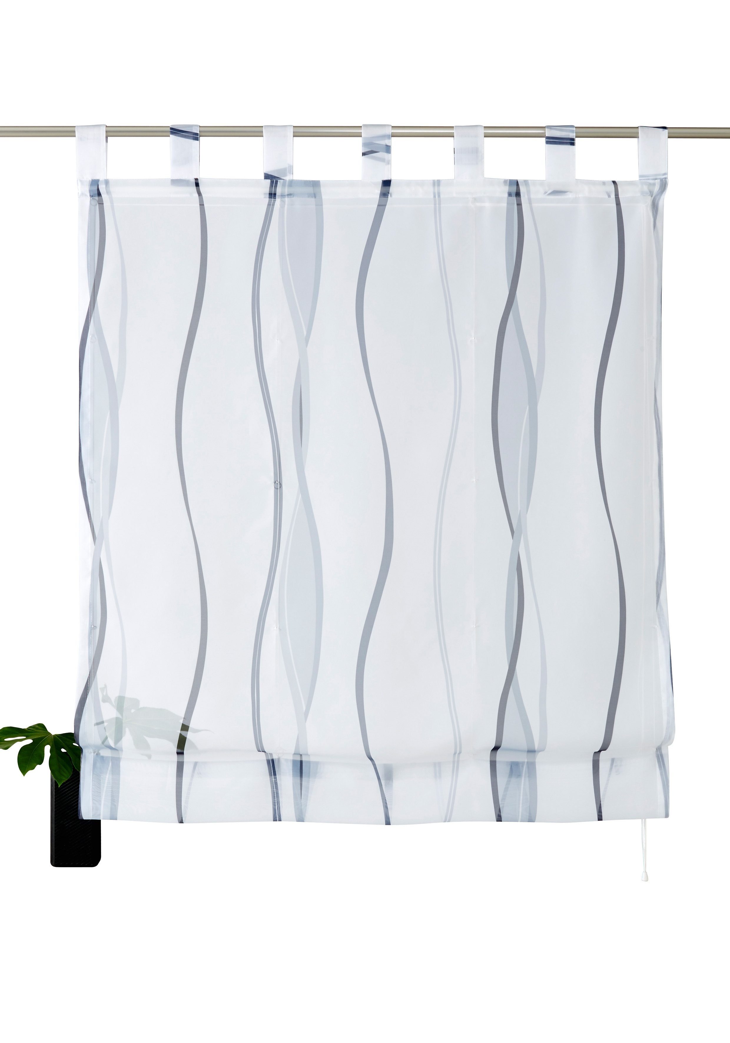 OTTO home Raffrollo Dimona, mit Schlaufen, Transparent, Voile, Polyester günstig online kaufen