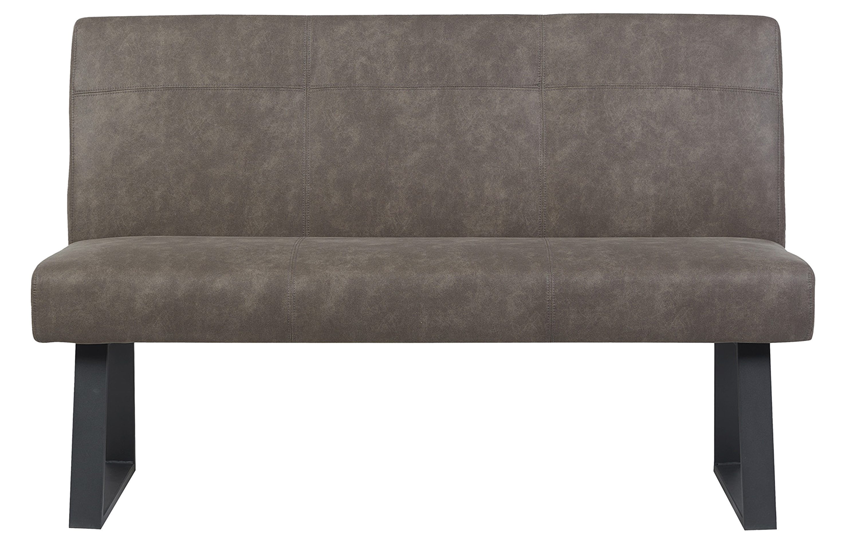 DUBI Möbel Essbank JOYCE, mit Federkernbox gepolstert, mit Rückenlehne, Metallgestell