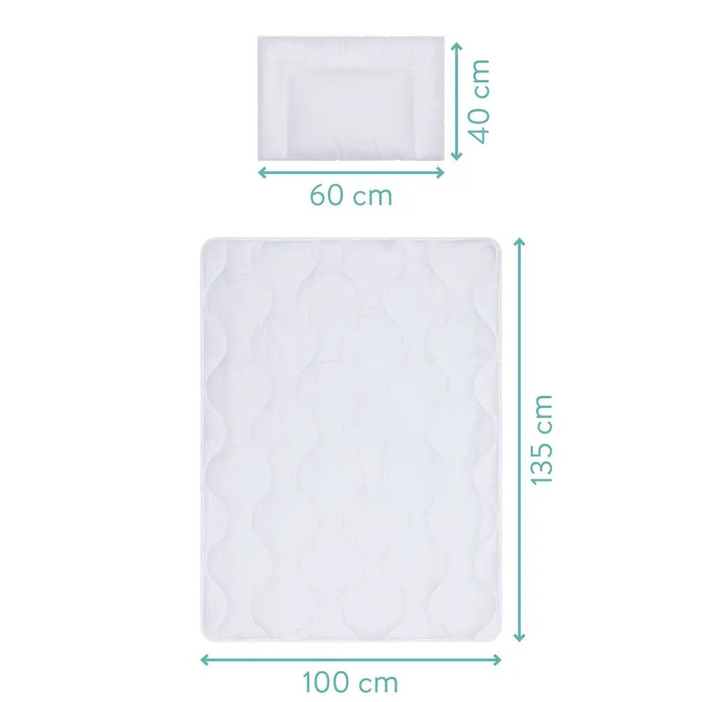 Fillikid Dekokissen Steppbettset 100x135 cm, 40x60 cm