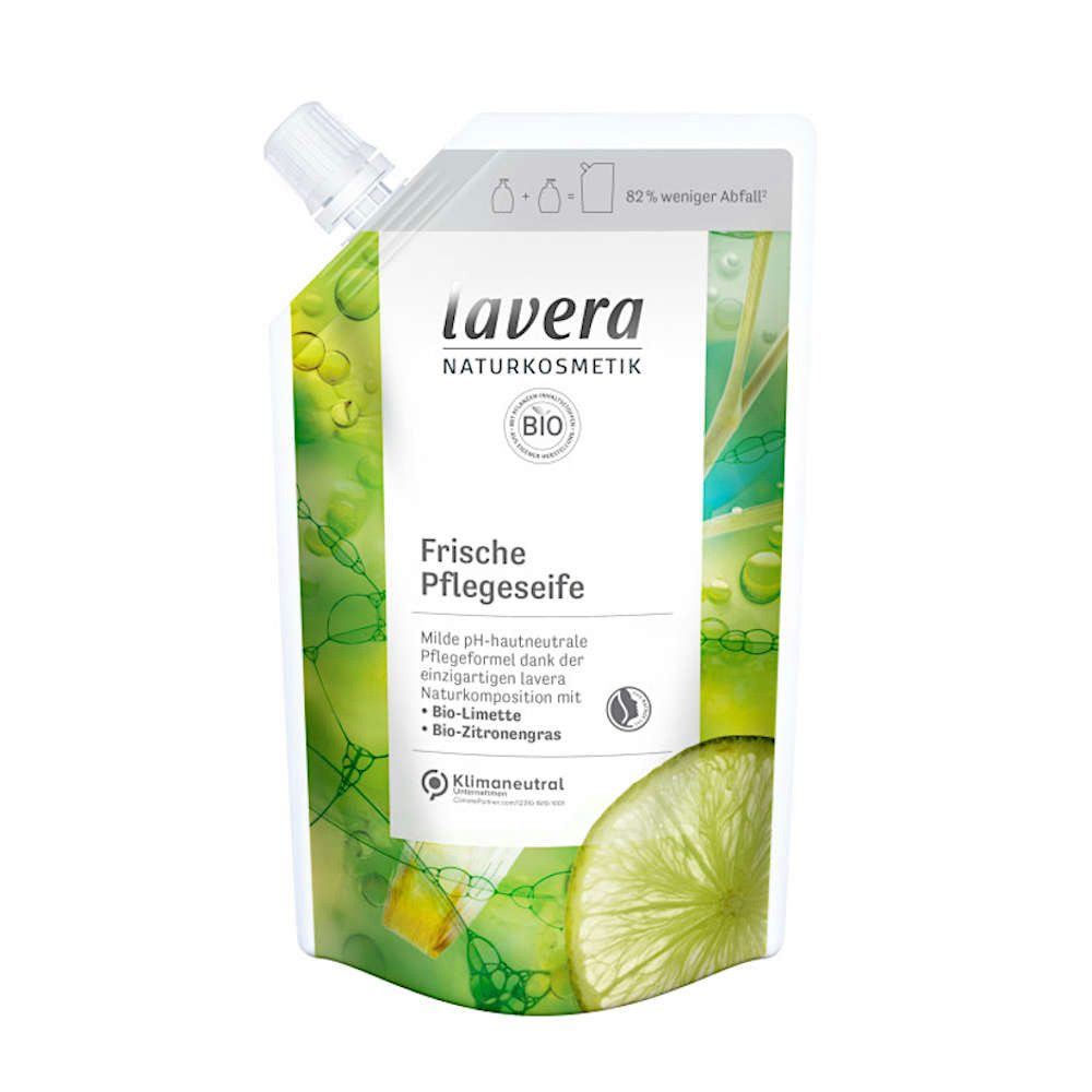 lavera Flüssigseife Frische Pflegeseife - Limette & Zitronengras Refill 500ml