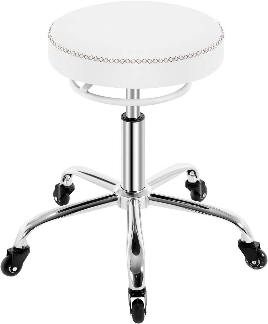 Woltu Drehhocker (1 St), 360° drehbar, mit Rollen, runder Hocker günstig online kaufen