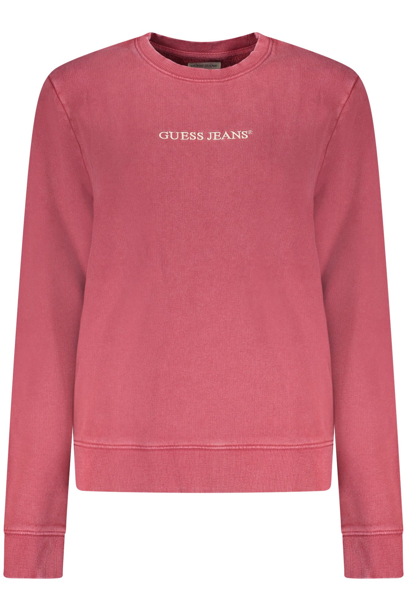 GUESS JEANS Sweatshirt Damen-Sweatshirt Rot: Bio-Baumwolle, Langarm