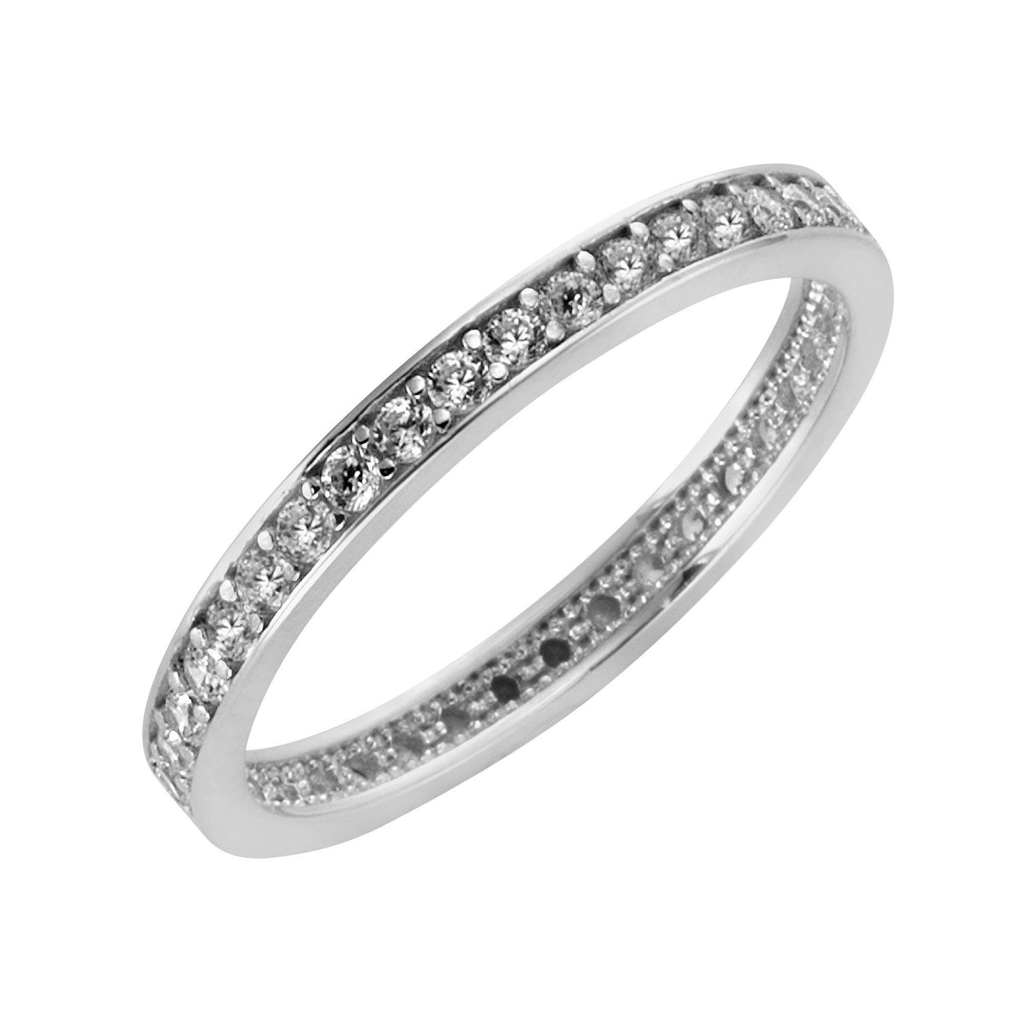 Fingerring Gold 375 Zirkonia weiß