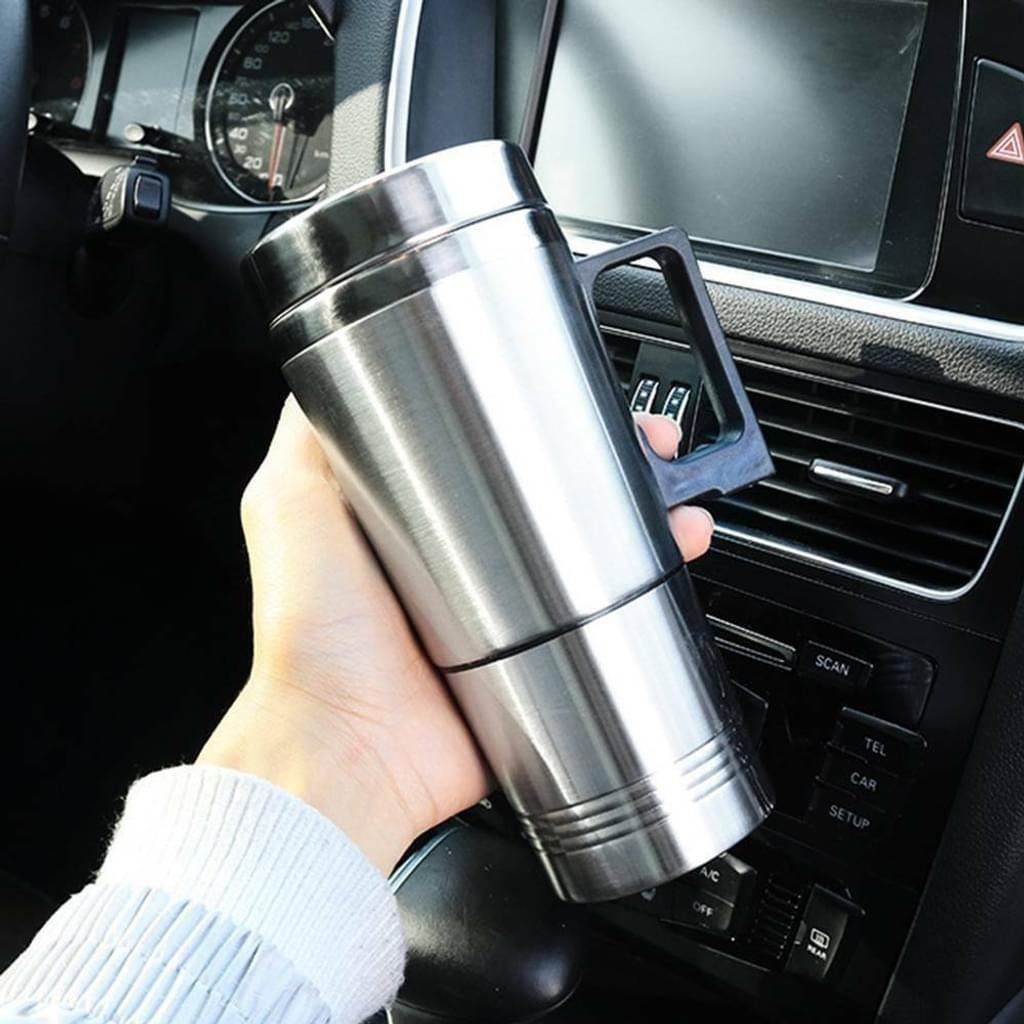 l Kaffee GelldG 12V Edelstahl Reisewasserkocher Tasse, 500ml 0.5 Wasserkocher Auto Wasserkocher