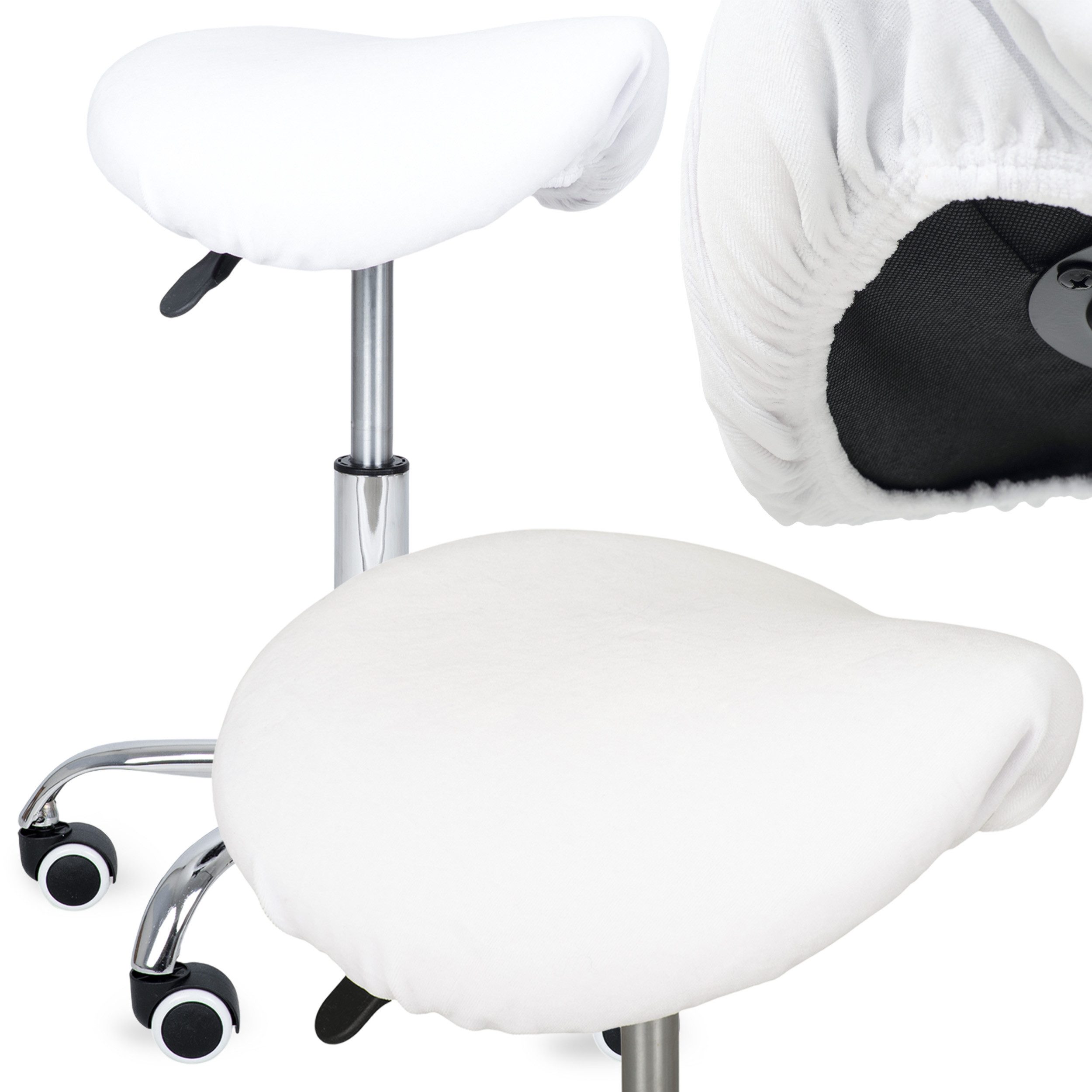 Habys Massageliege Velours Bezug für Rollhocker, Drehhocker, Durchmesser 34-40 cm