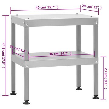 vidaXL Grillkamin Tisch für Räucherofen 40x28x44,5 cm Verzinkter Stahl