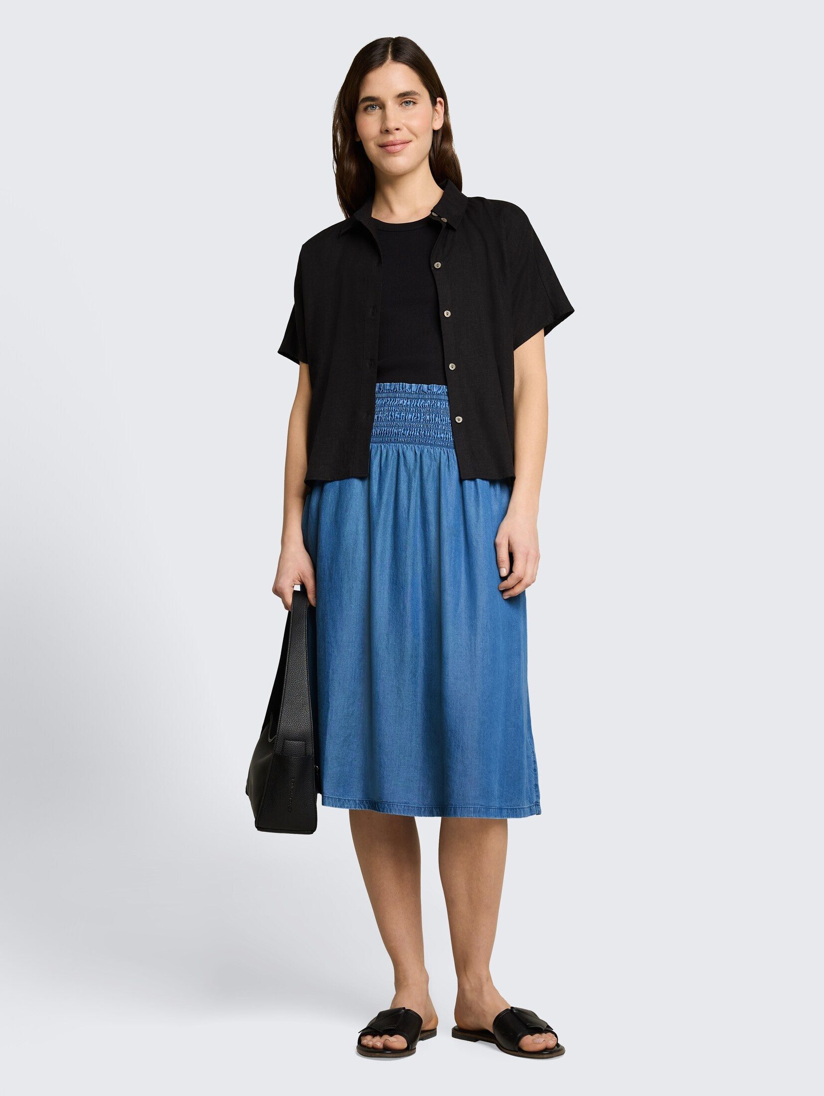 TOM TAILOR Sommerrock Röcke Jeansrock mit Eingriffstaschen