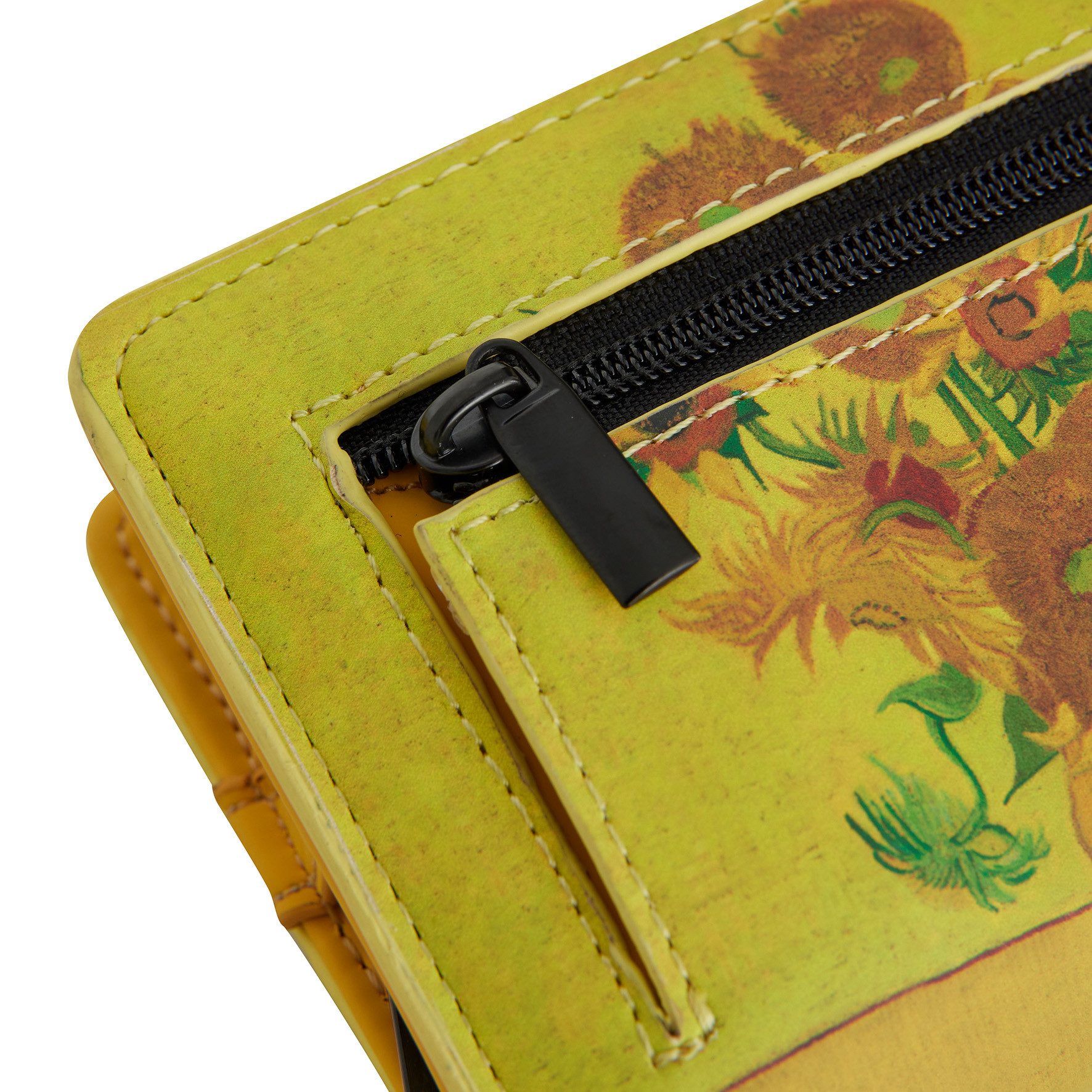 NEW REBELS Geldbörse Smart Wallet – Van Gogh Sonnenblumen, Künstlerisches Portemonnaie