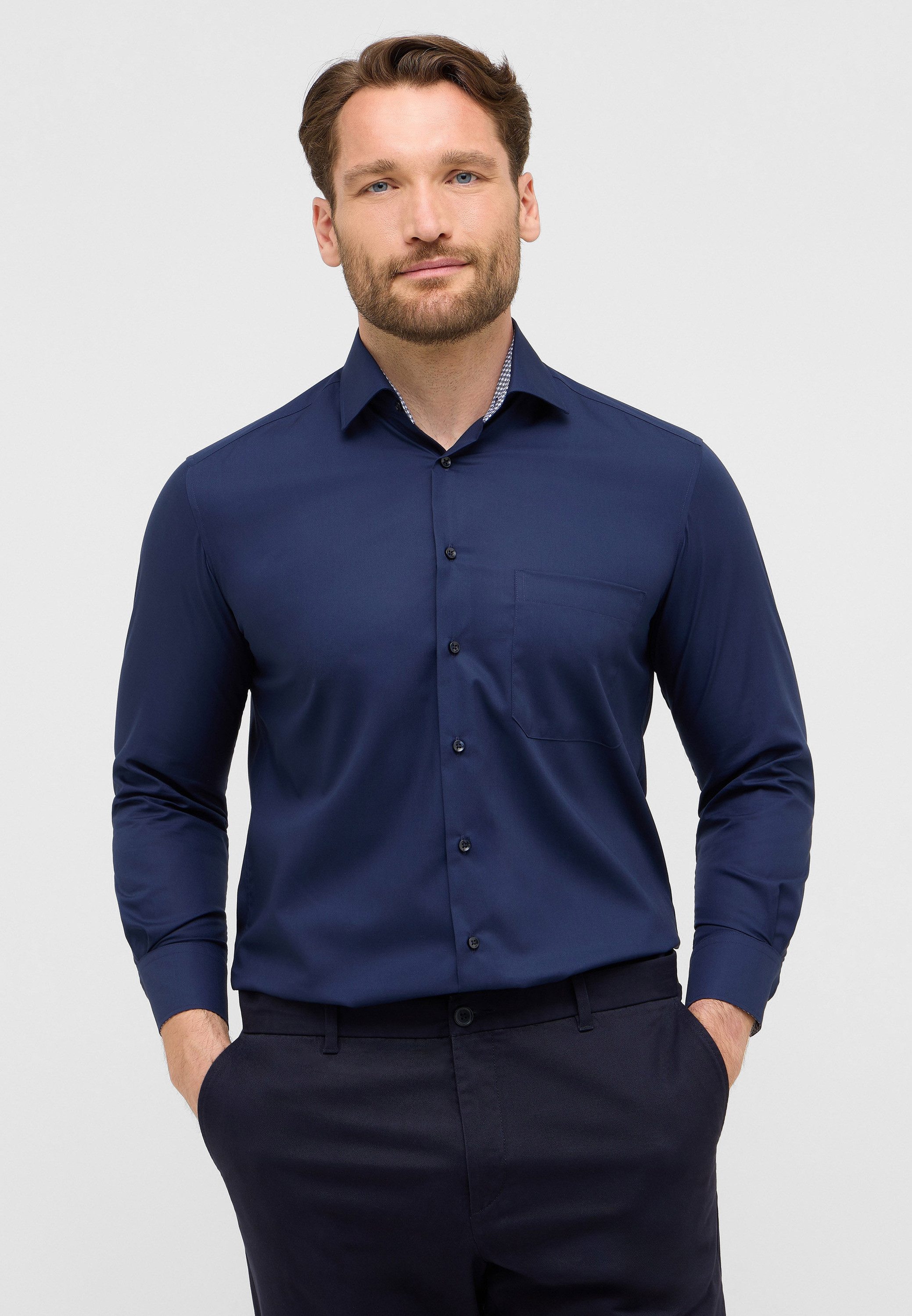 Eterna Langarmhemd COMFORT FIT NON IRON (bügelfrei)