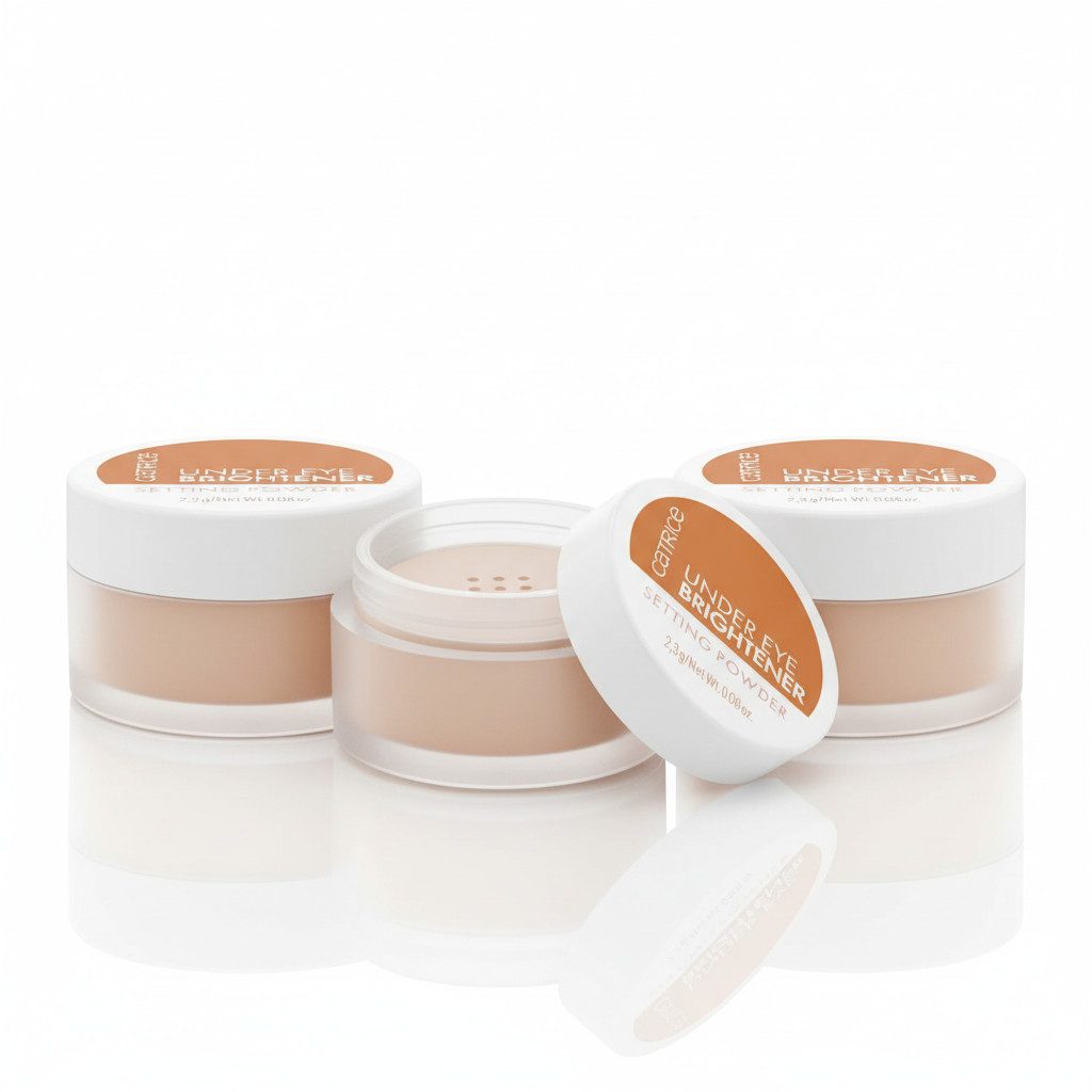 Catrice Puder UNDER EYE BRIGHTENER SETTING POWDER, 3-tlg., Loses Puder, frisches und strahlendes Finish, pflegt die Haut.