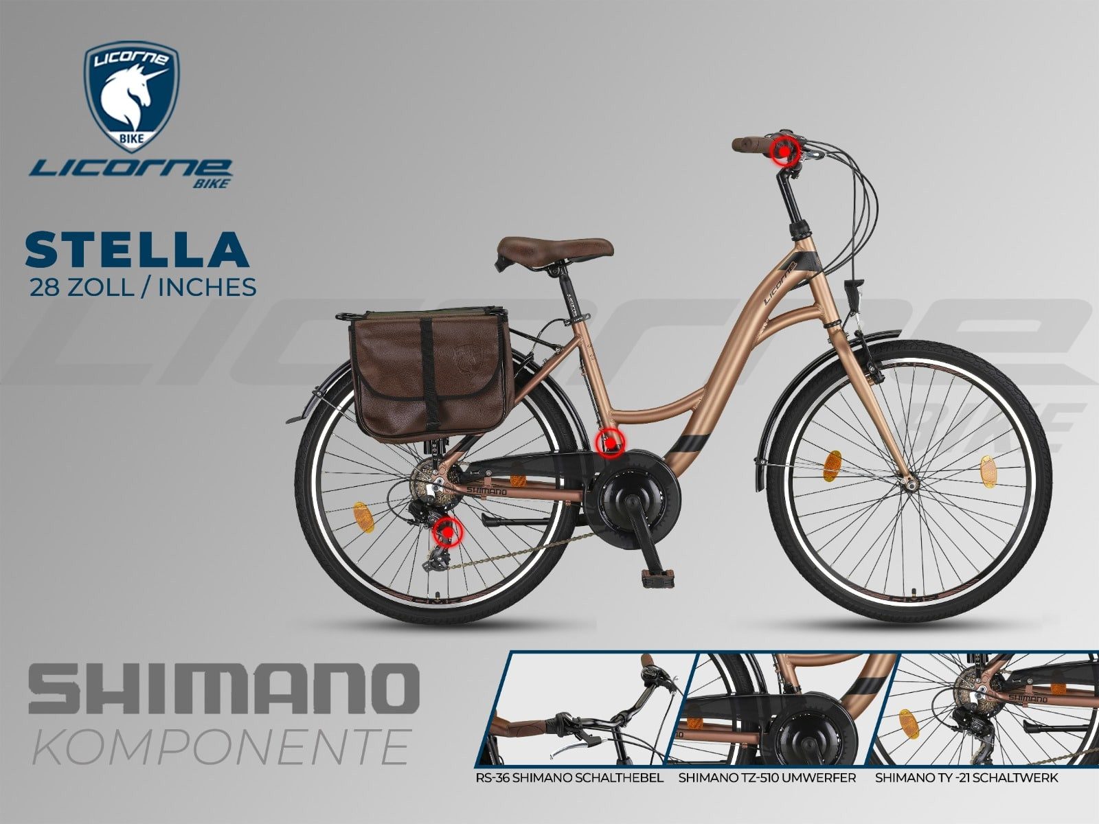 Licorne Bike Cityrad Stella Plus