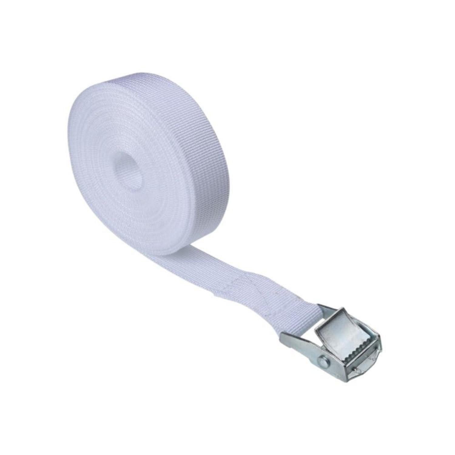 LuxusKollektion Zurrgurt Zurrgurt Spannband 2.5cmx50cm Weiß (1-St)