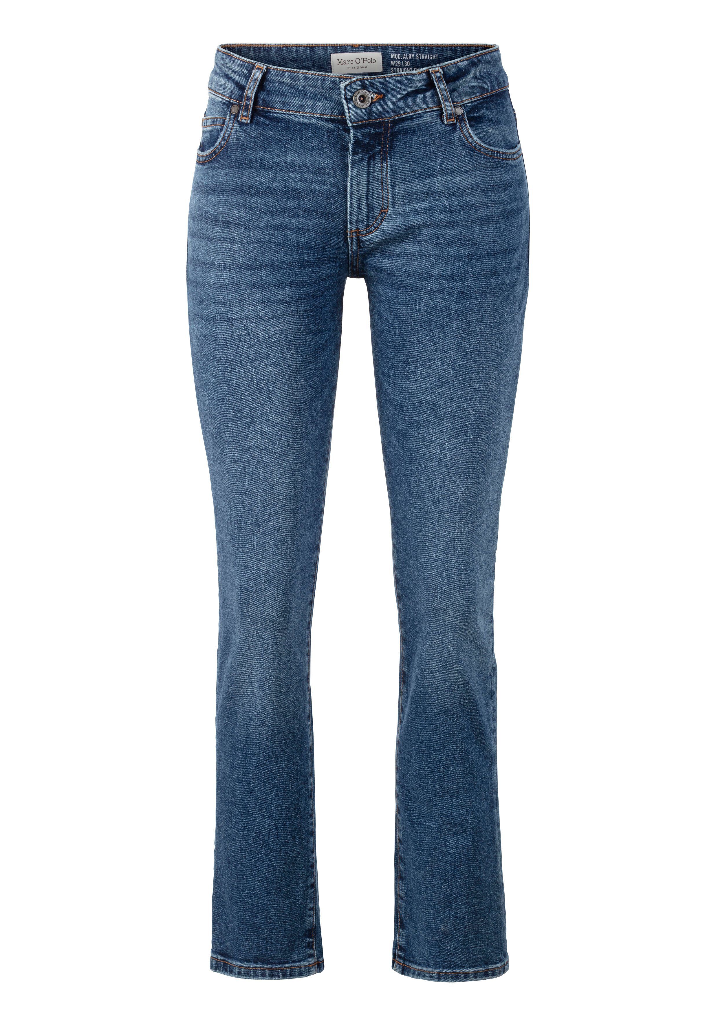 Regular-fit-Jeans aus Bio-Baumwolle-Mix