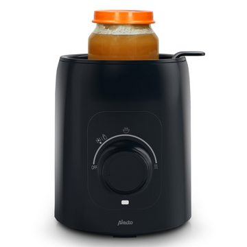 Alecto Flaschenwärmer BW600BK, BPA-freier Babykostwärmer, für Flaschen & Dosen, Erwärmung in 5 Min.