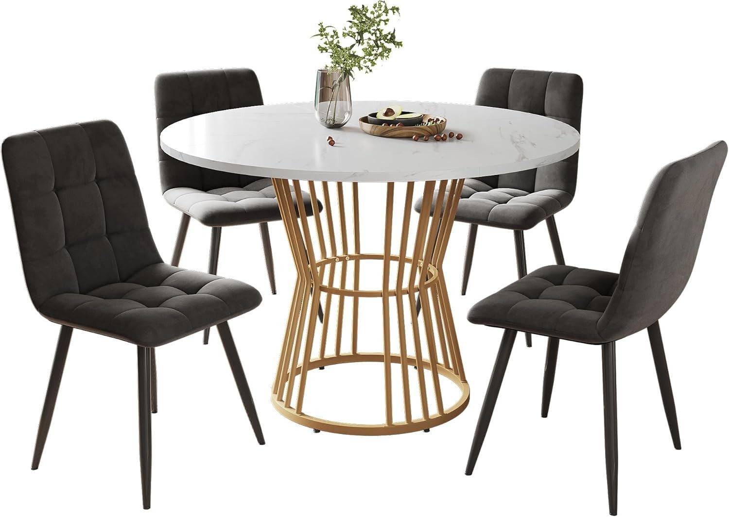 ZREE Esstisch Esstisch-Set mit 4 Stühlen, günstig online kaufen