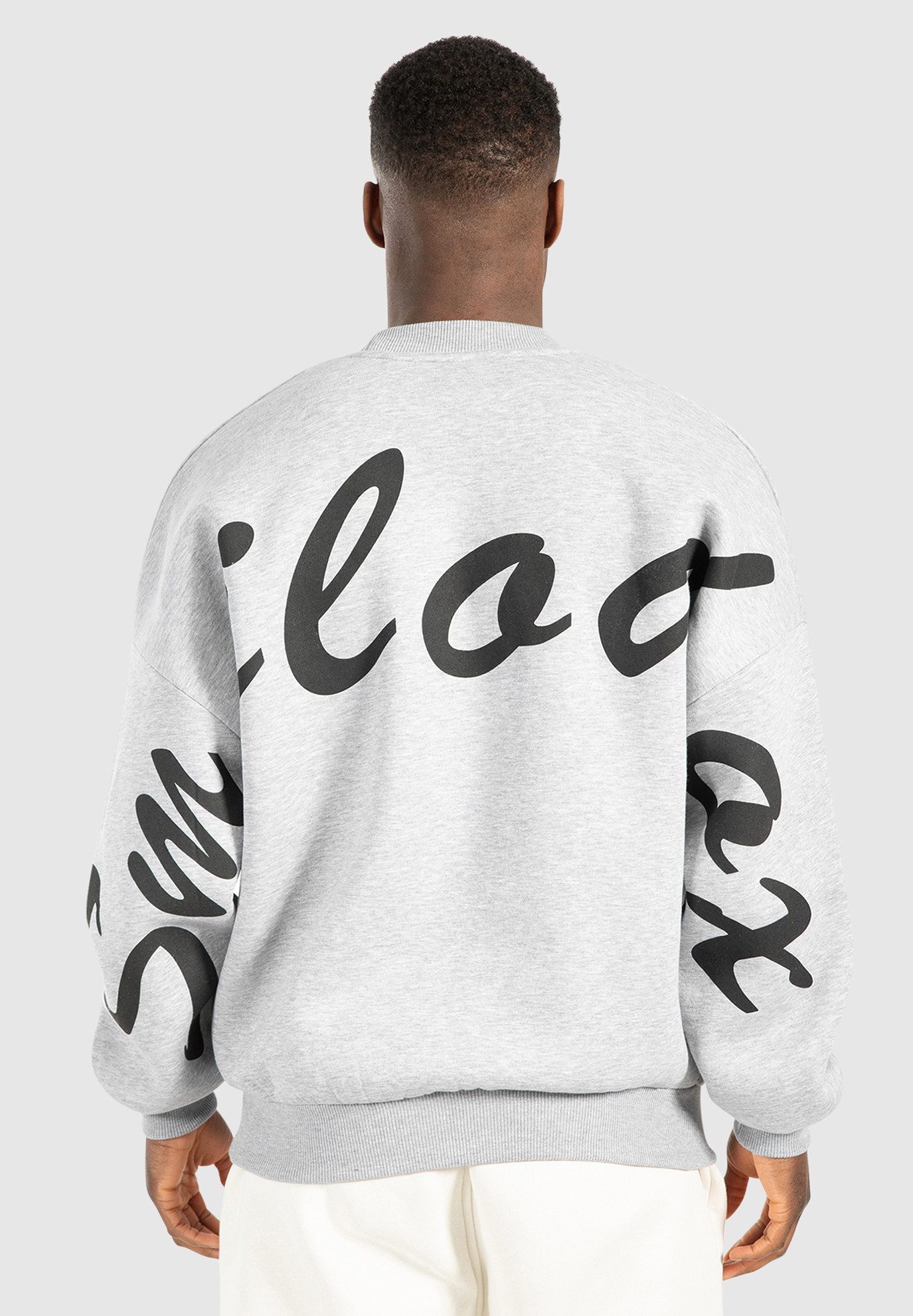 Smilodox Sweatshirt Liquid Brail Oversize günstig online kaufen