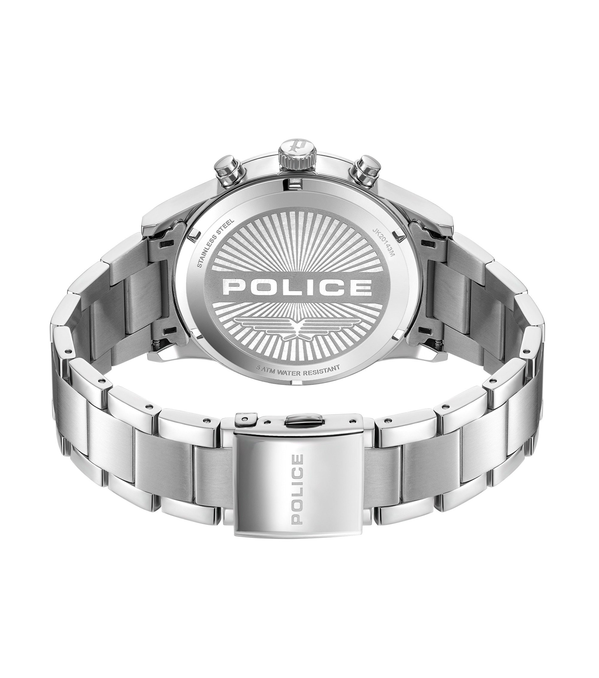 Police Quarzuhr Driver PEWJK2014301M-SET, (Set, 2-tlg., mit Armband), Armbanduhr, Herrenuhr, Edelstahlarmband, Ideal auch als Geschenk