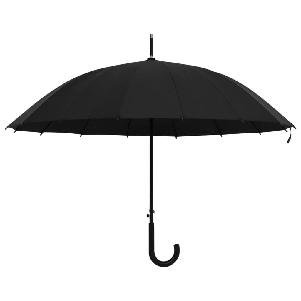 vidaXL Taschenregenschirm 105 cm Regenschirm Automatisch Schwarz 105cm