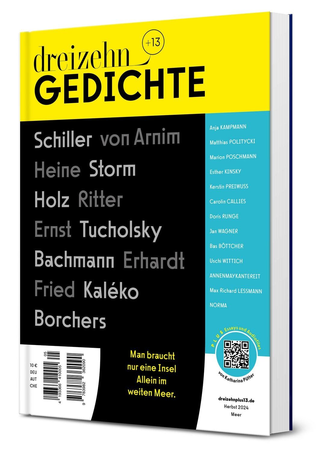 Dreizehn +13 Gedichte Lyrik vom Meer / Oliver Wurm, Katharina Pütter, Barbara Heine, Lyrik vom Meer
