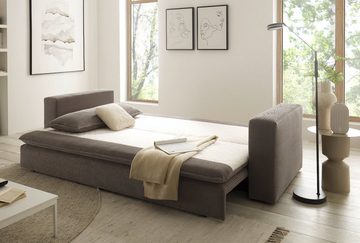 Furn.Design Schlafsofa Pesaro, Sofa 3-Sitzer Cordbezug, 4 Farben, ausklappbar