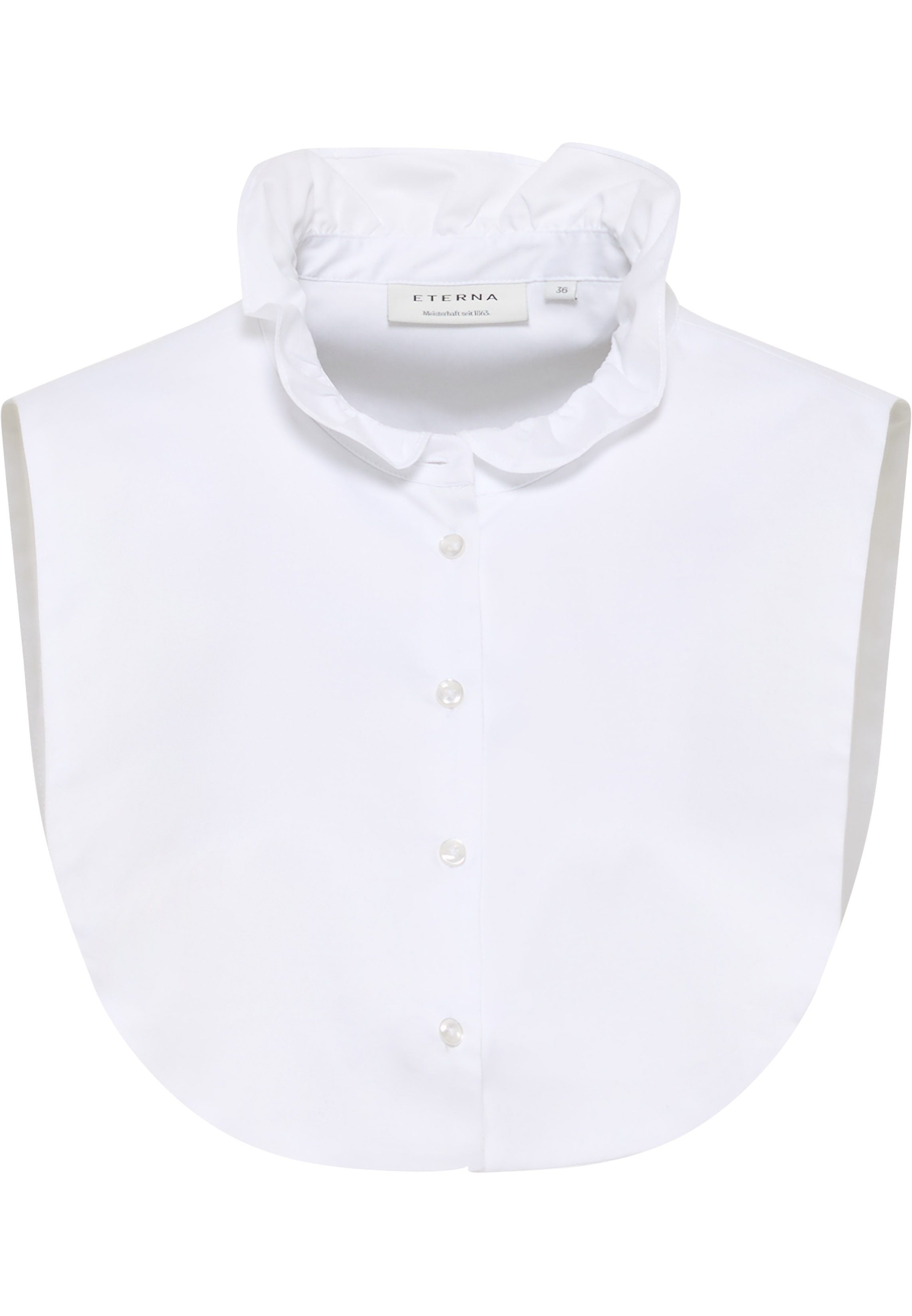 Eterna Blusentop ETERNA EINSTECKKRAGEN BLUSE rund Kragen weiß 5585-00-A361