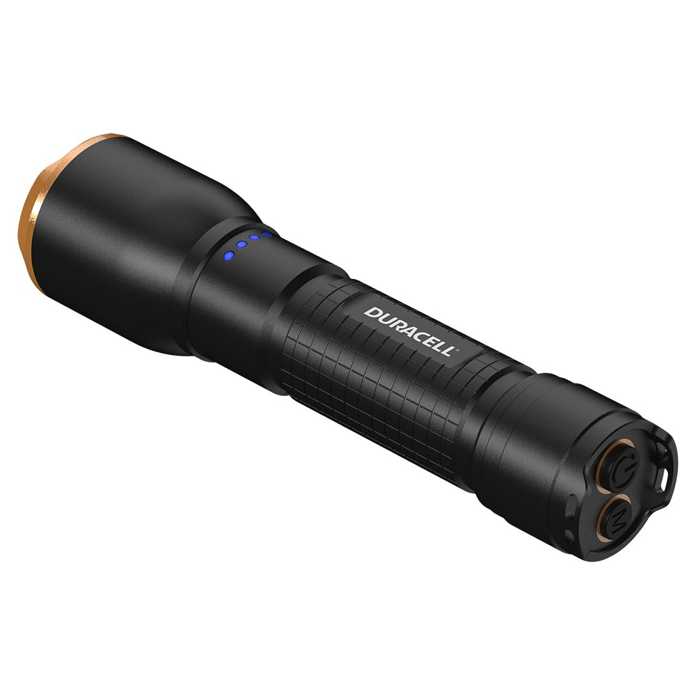 Duracell LED Taschenlampe DF750R, aufladbar USB-C in & out günstig online kaufen