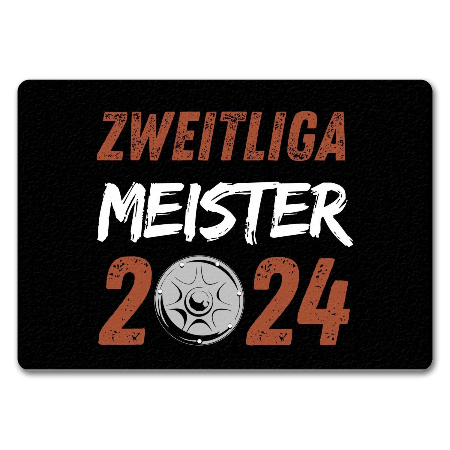 Fußmatte St. Pauli Meisterschale Fußmatte in 35x50 cm ohne Rand mit Spruch