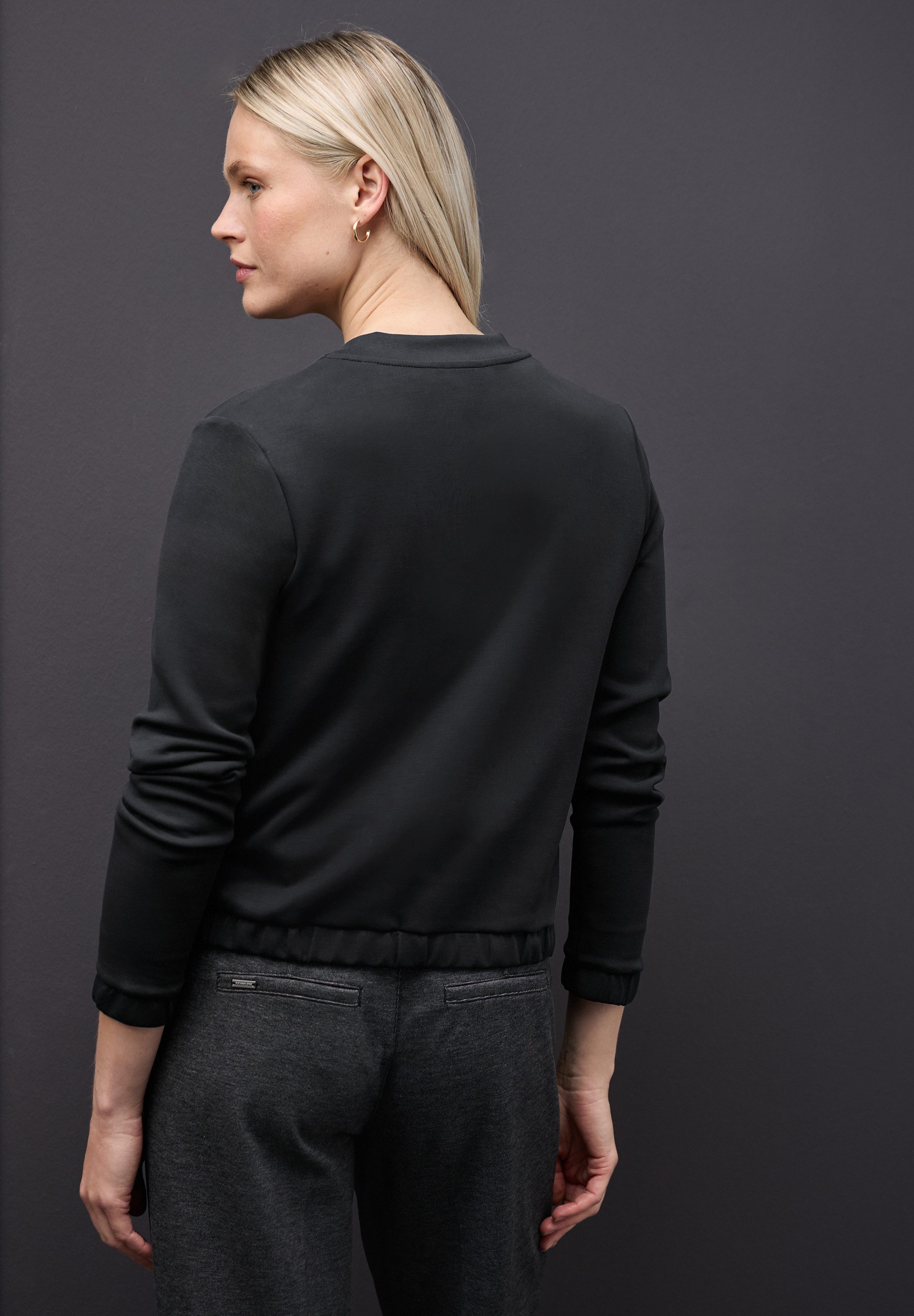 STREET ONE Strickjacke im sportiven Blouson-Style günstig online kaufen