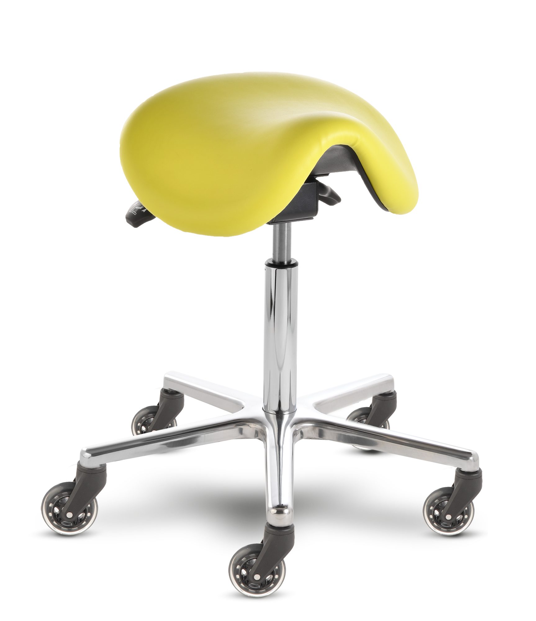 Prova Nova Arbeitshocker Sattelhocker mit Skaterrollen (75mm) docy® Melbourne 4641