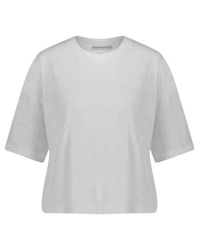 Drykorn T-Shirt Damen T-Shirt mit Leinen LILANI (1-tlg)