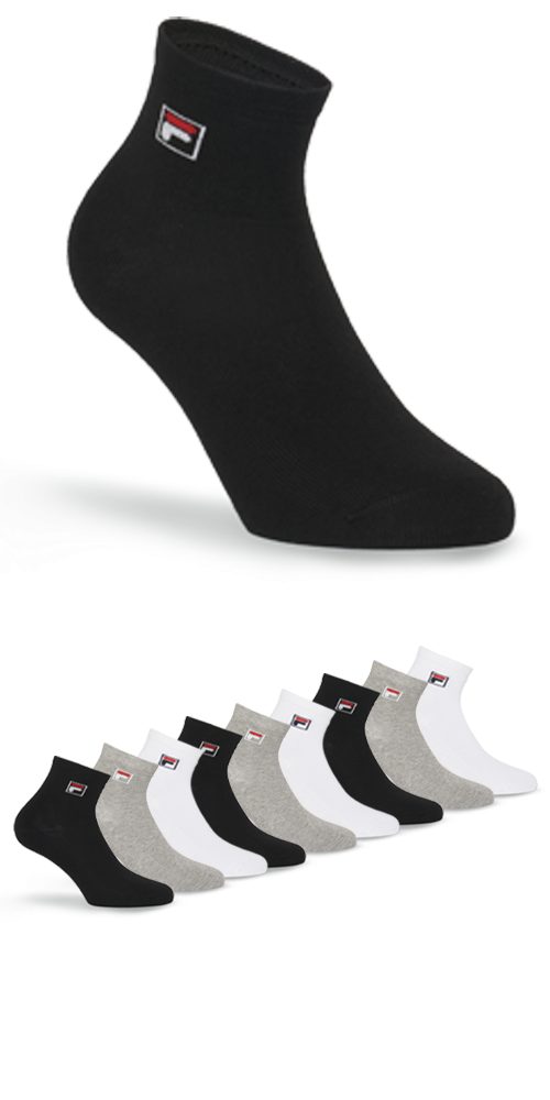 Fila Kurzsocken UNISEX QUARTER PLAIN SOCKS (9-Paar) mit Logo-Schriftzug günstig online kaufen