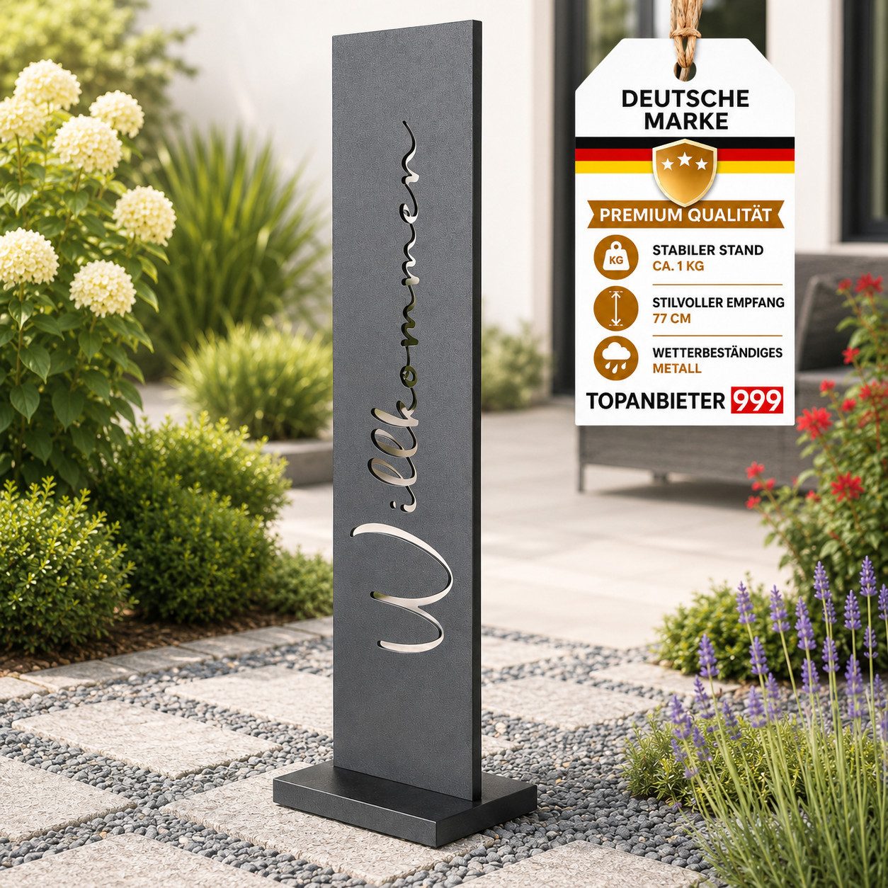Topanbieter999 Dekoobjekt Gartenschild Haustürdeko