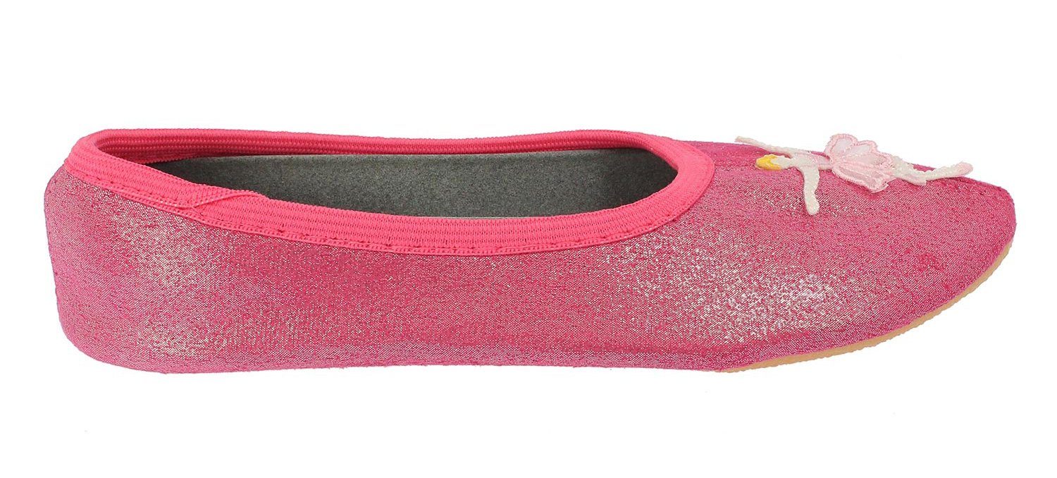 Beck Schläppchen Ballerina Gymnastikschuh (ein Mädchentraum, für Tanz, Sport und Zuhause) mit rutschfester Gummi-Laufsohle – Bild 4 von 5