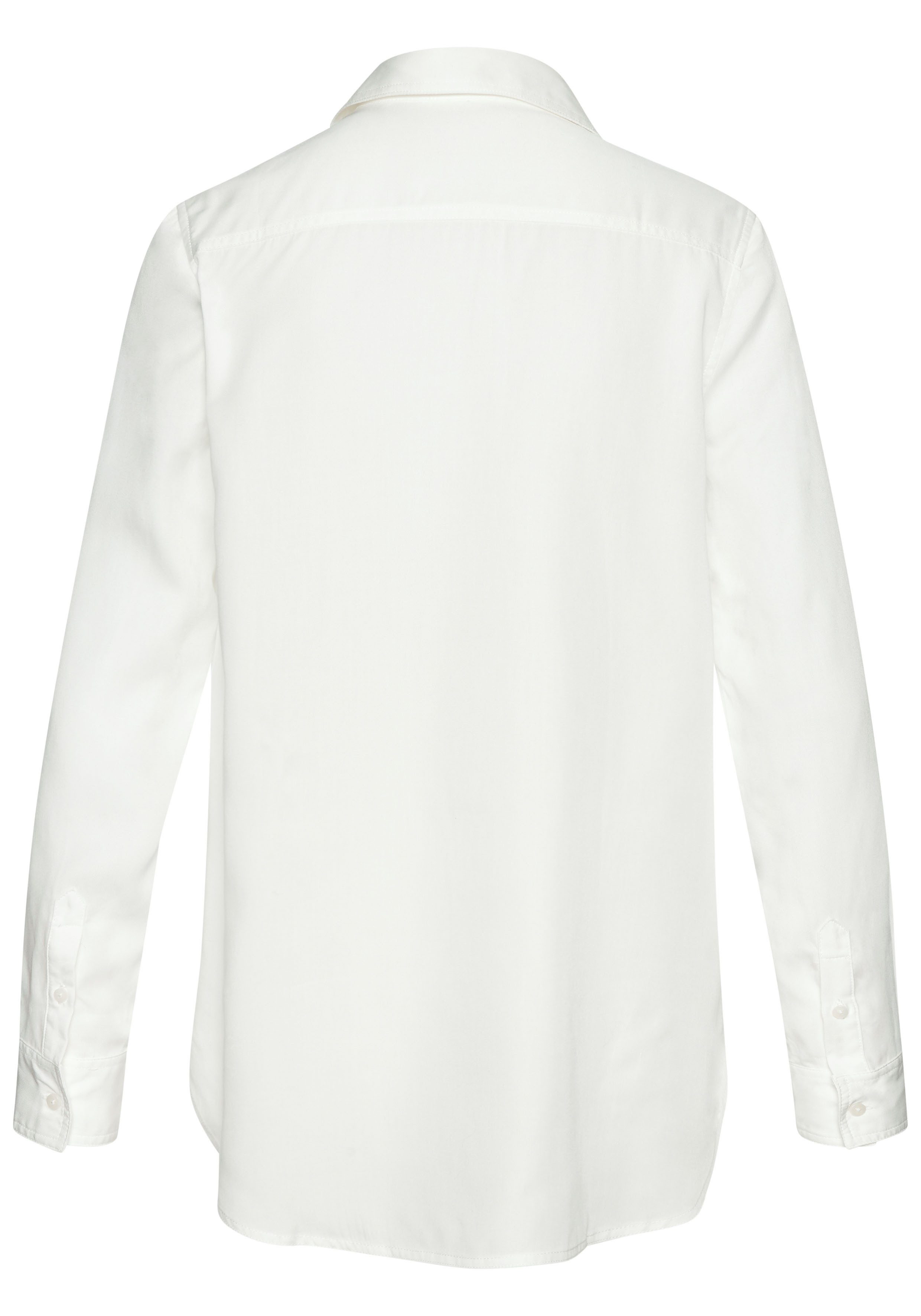 LASCANA Hemdbluse aus Lyocellqualität, klassische Langarmbluse