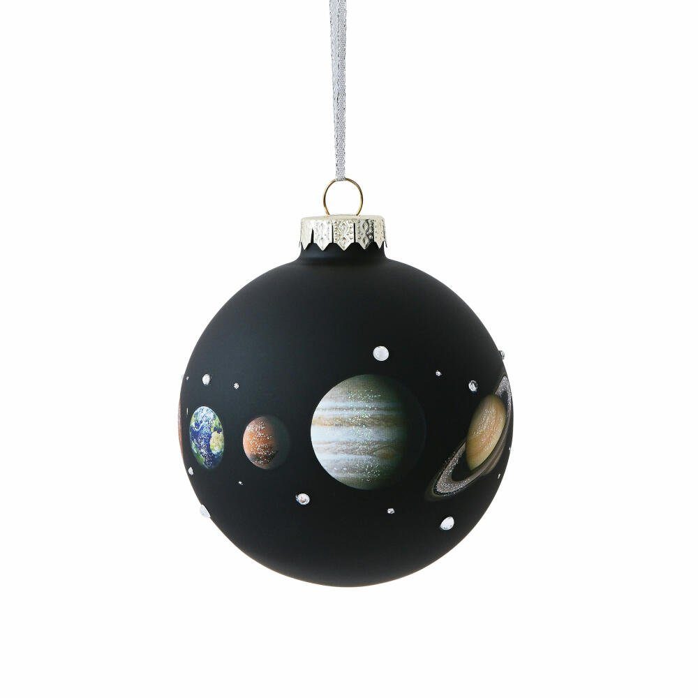 9 Weihnachtsbaumkugel Giftcompany Schwarz cm Planeten Ø