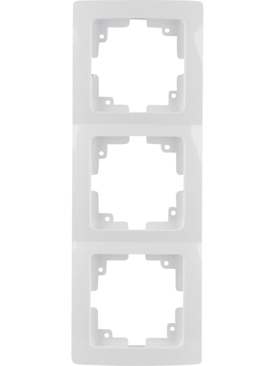 UNITEC Lichtschalter Unitec Abdeckrahmen Monaco 3-fach ultraweiß
