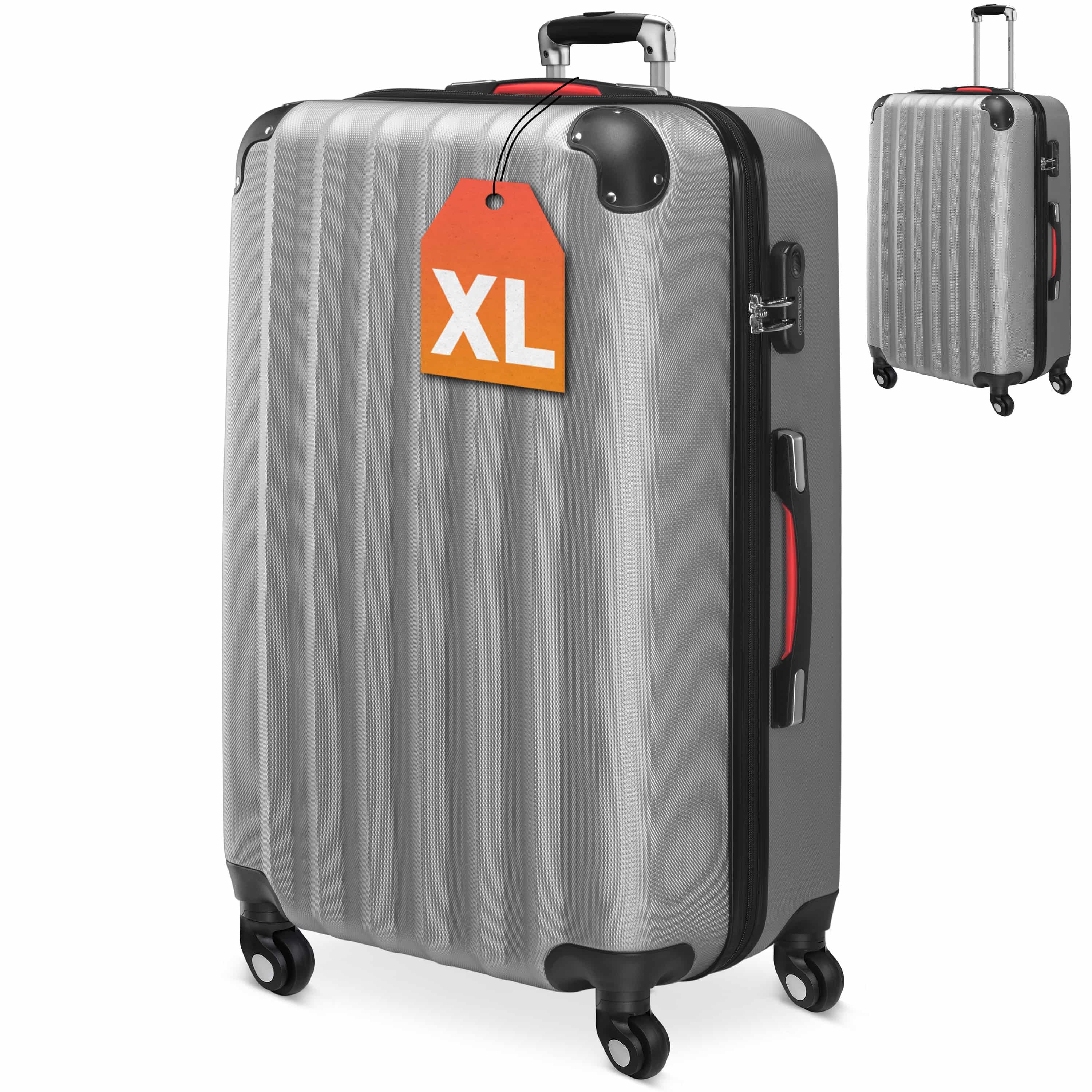 monzana Hartschalen-Trolley, 4 Rollen, Rollkoffer Schloss günstig online kaufen
