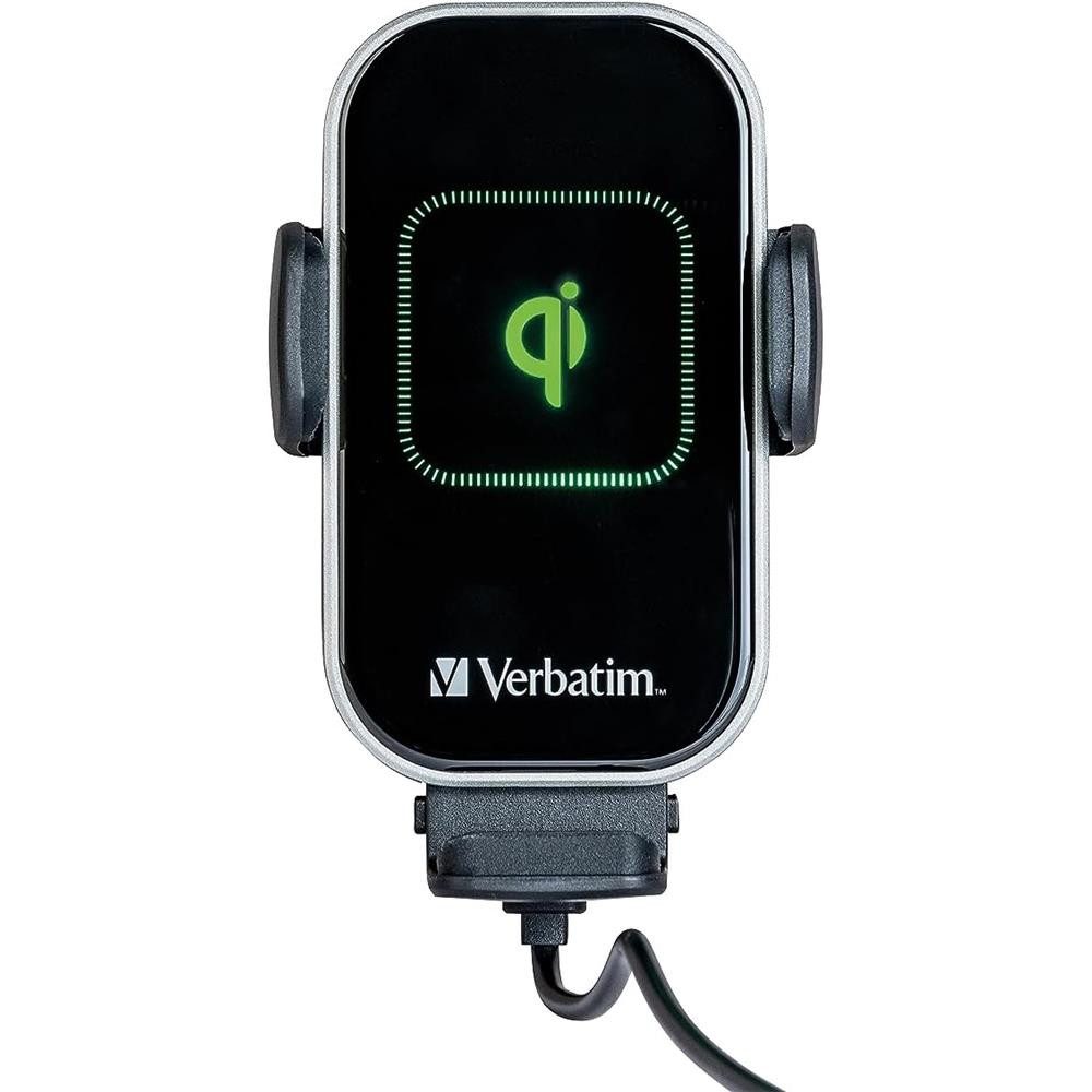 Verbatim FWC-02 Auto-Handyhalterung mit Wireless Ladefunktion Induktions-Ladegerät (für Qi-fähige Smartphones)