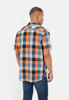 camel active Kurzarmhemd aus Leinenmix Button-Down