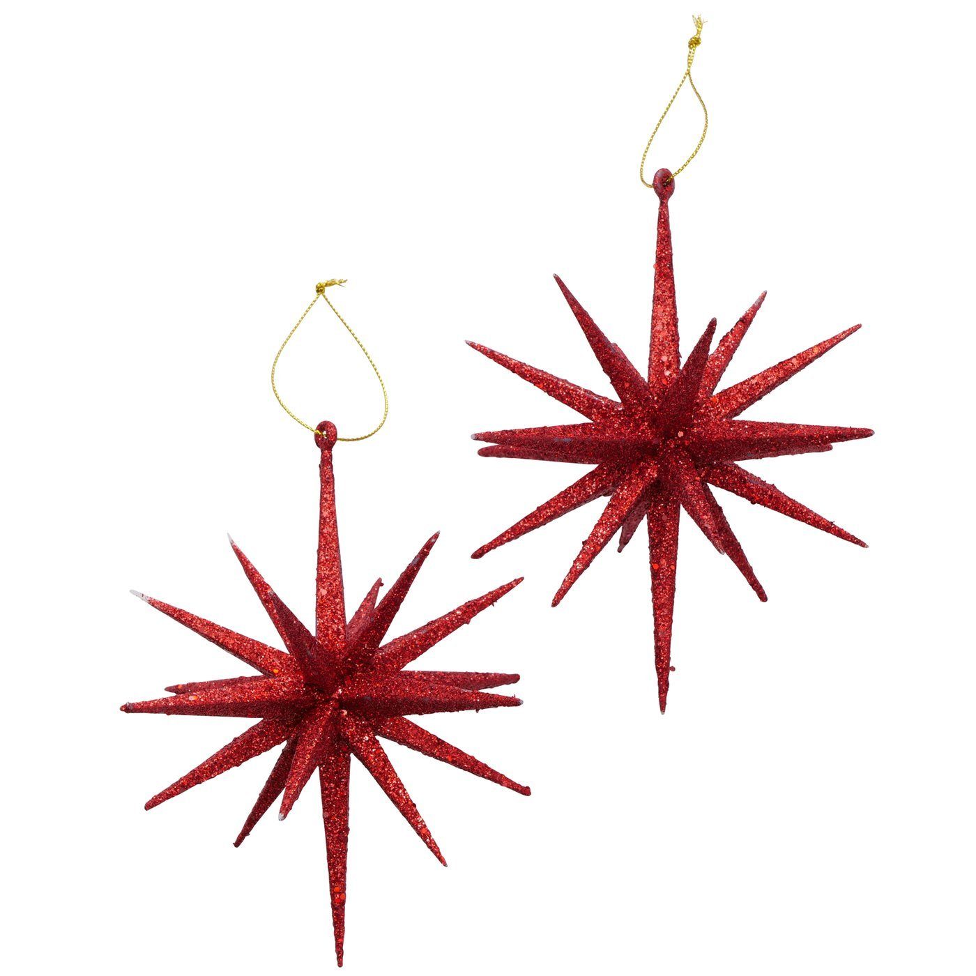 BOLTZE Christbaumschmuck Dekoanhänger Tove Stern Rot 2er-SET