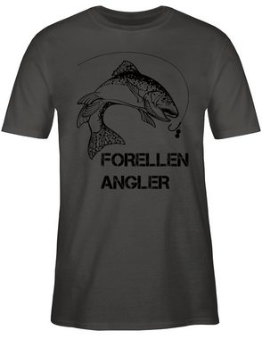 Shirtracer T-Shirt Forellenangler - schwarz Angler Geschenke