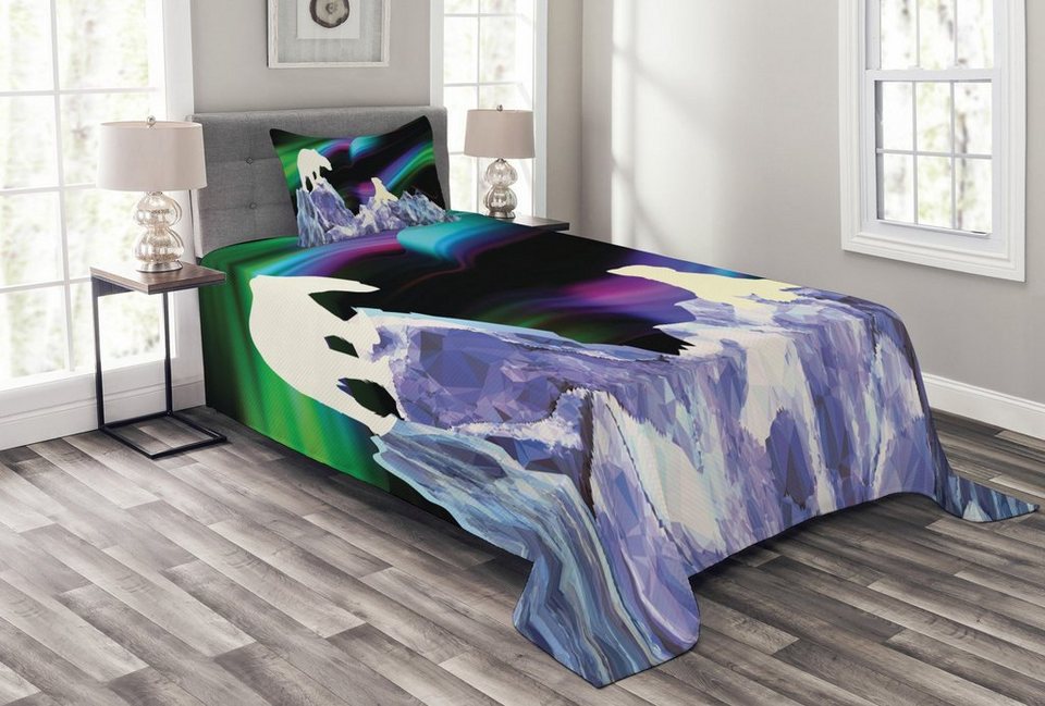 Tagesdecke »Set mit Kissenbezügen Waschbar«, Abakuhaus, Eisbär Aurora