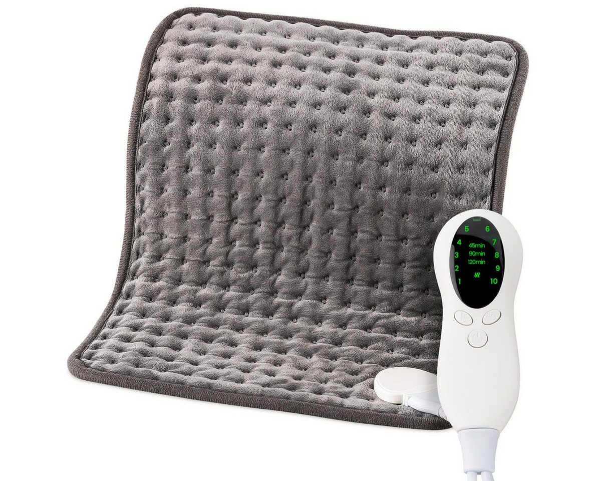 HEIMWERT Heizkissen Wärmekissen Heizkissen mit Abschaltautomatik Sofortwärme, Sofortwärme in 10 Stufen bis 100 Watt mit Timer - 30x40 cm