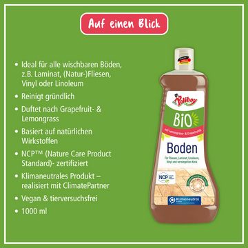 poliboy Bio Reiniger - 2 Liter - Fussbodenreiniger (zur Reinigung aller Fliesen- und Laminatböden - Made in Germany)