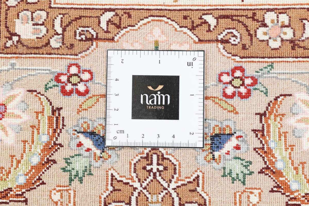 rechteckig, Isfahan Höhe: Trading, Nain Orientteppich, Handgeknüpfter 6 Orientteppich 110x155 Seidenkette mm