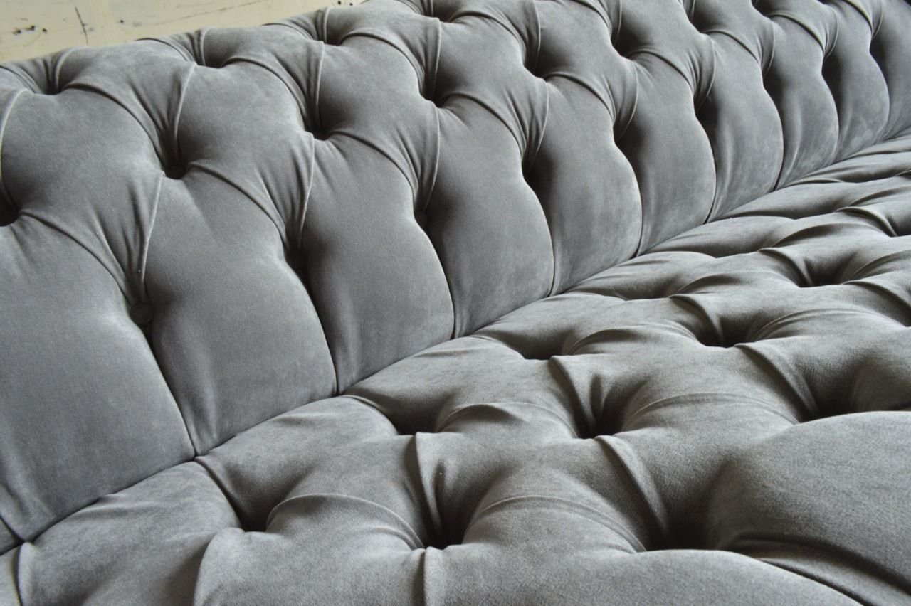 JVmoebel Sofa 4 Sitzer Design Couch 265 Sofa Chesterfield-Sofa, Chesterfield cm